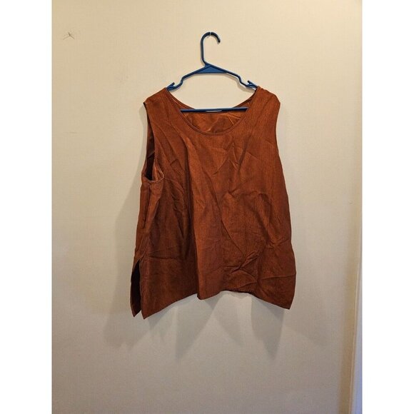 First Lady Jackie and Julian 3 Piece Set Duster, Skirt & Tank 2XL Burnt Orange - Picture 9 of 16